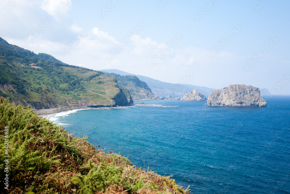 Fototapeta premium Gulf of Biscay cliffs landscape, Spain