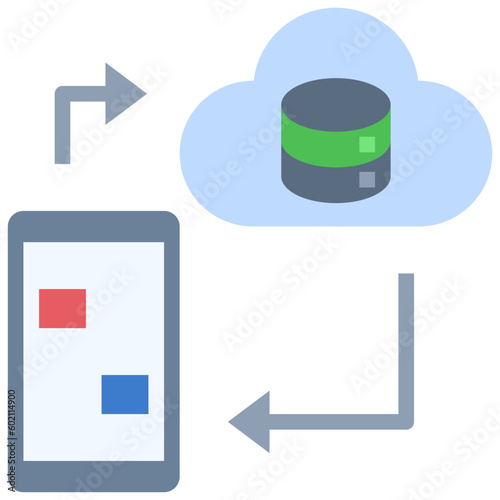 chatbot flat style icon