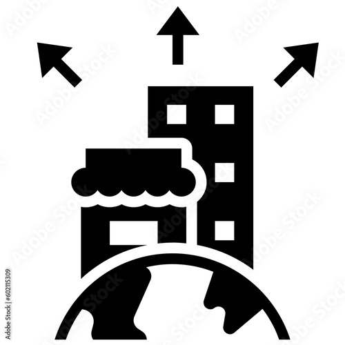 expansion glyph style icon
