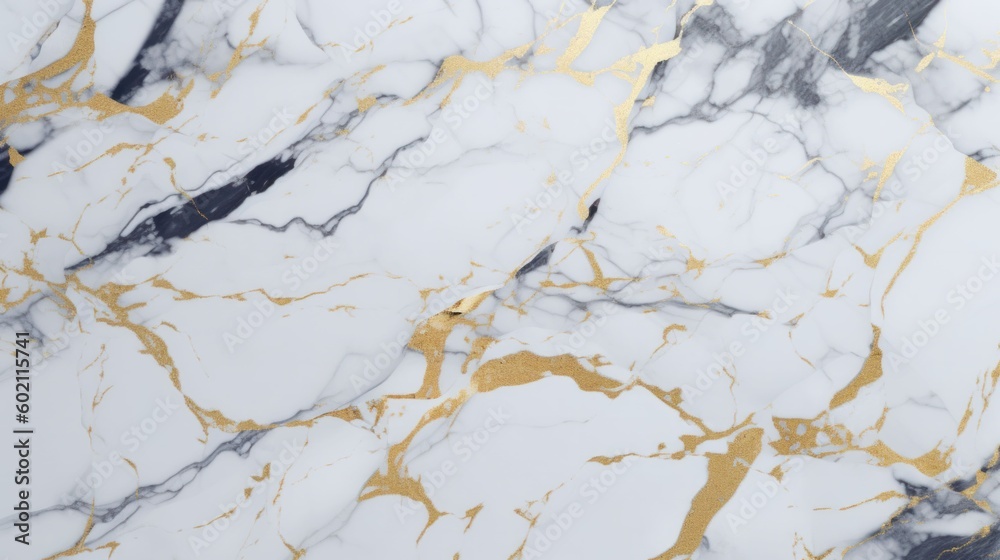 Abstract white gold marble background seamless texture. Generative AI Abstract white gold marble background seamless texture. Generative AI