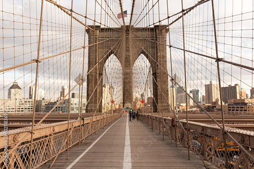 Paisaje del puente de Brooklyn en Manhattan  Nueva York.