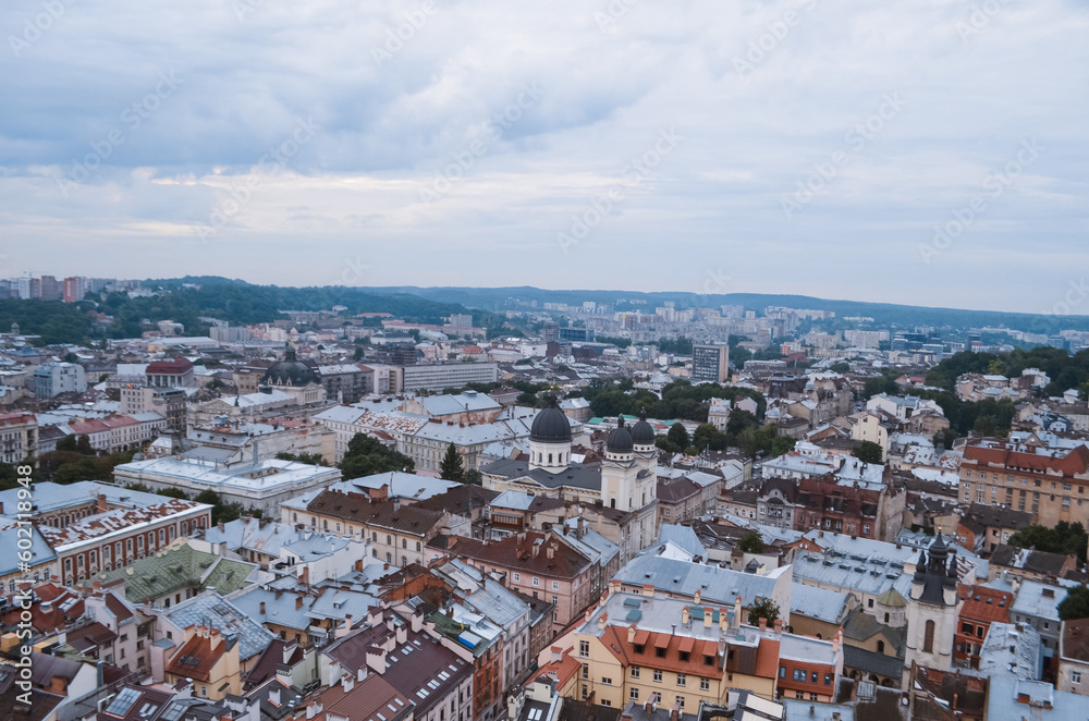 view of the city Lviv, Ukraine