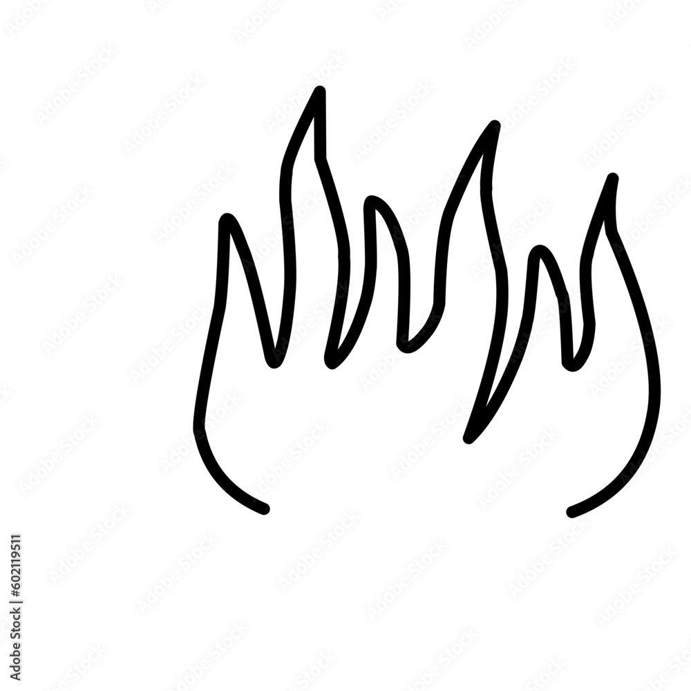 Obraz premium doodle fire