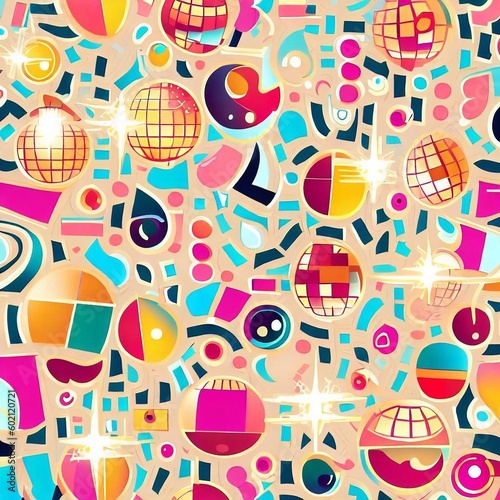 disco-inspired abstract background 
