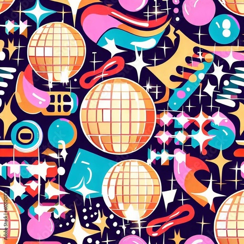 disco-inspired abstract background 