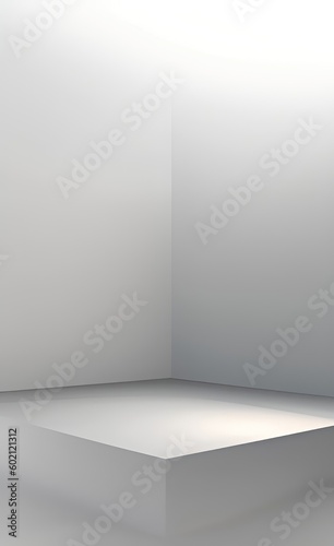 Wallpaper Mural Empty white room 3d product stage background. Torontodigital.ca