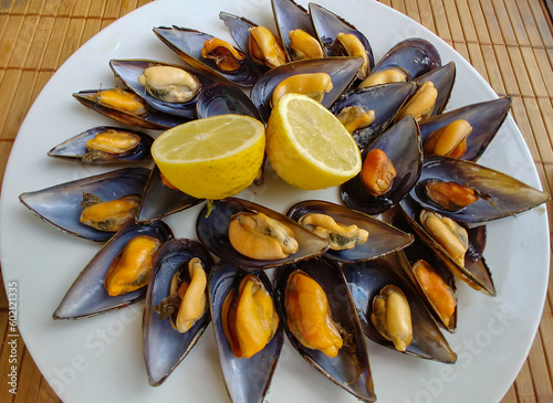Mejillones al vapor