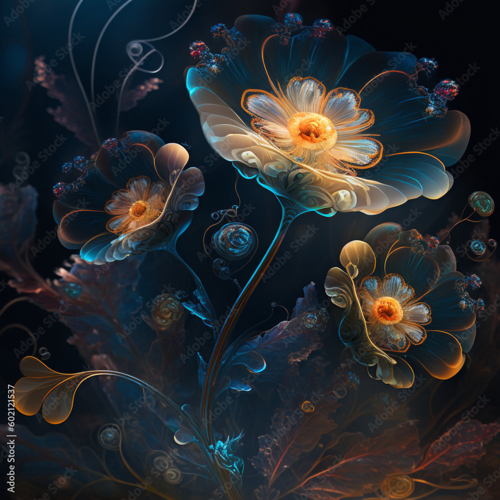 Fantasy flower, fantasy art magic, fantasy flowers plant art, Generative AI Fantasy flower, fantasy art magic, fantasy flowers plant art, Generative AI