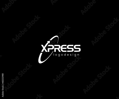 x with arrow logo