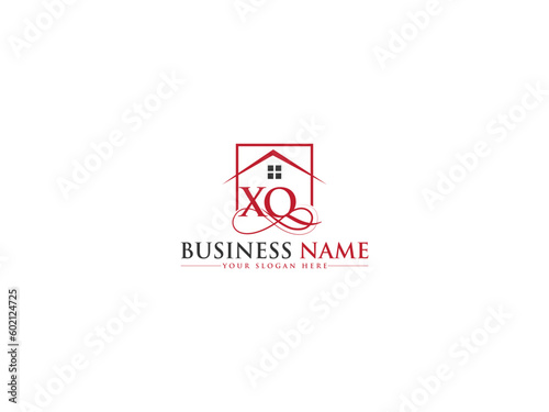 Monogram xq Letter Logo, Modern xq qx Logo For Real Estate Business photo