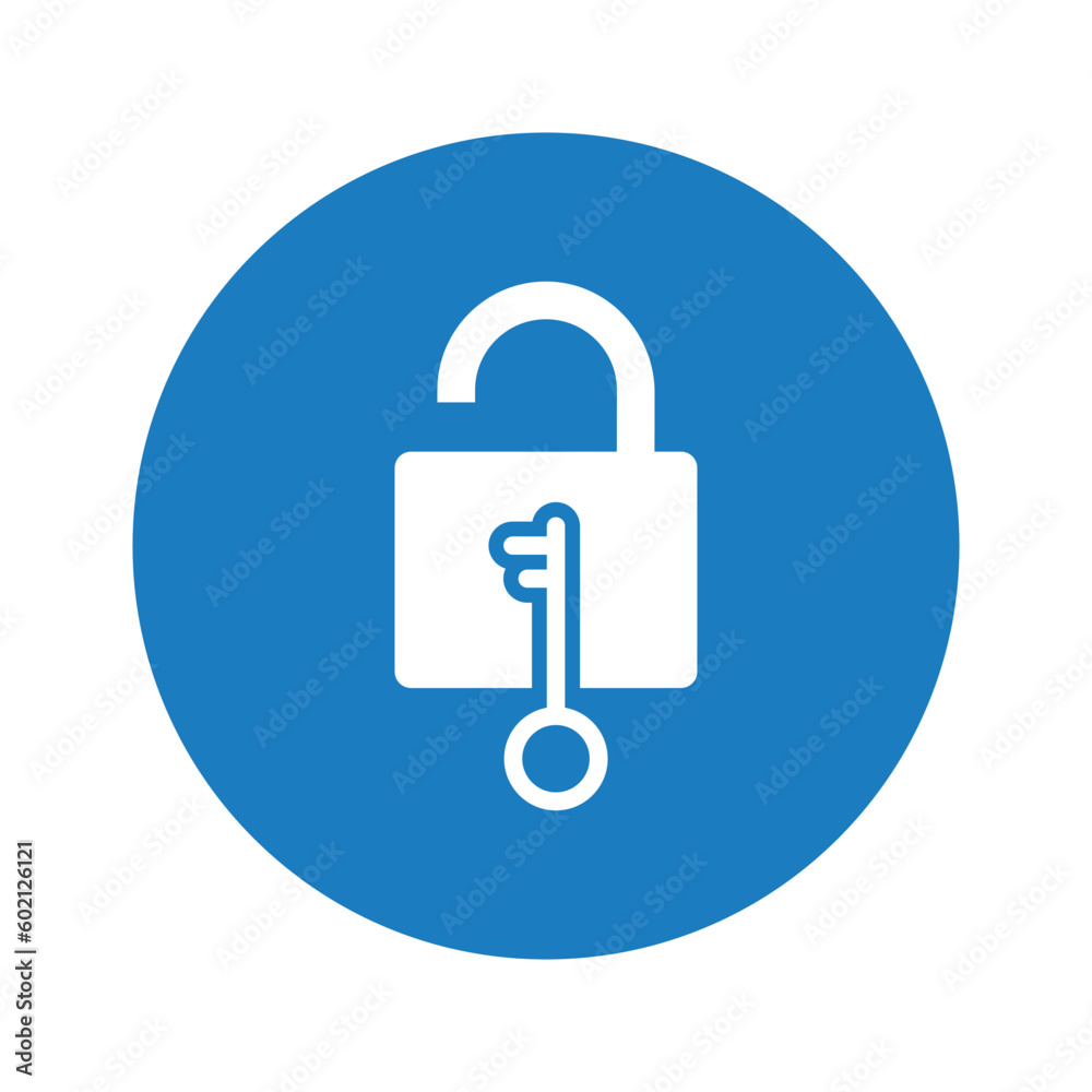 Lock and key icon. Lock and key icon.