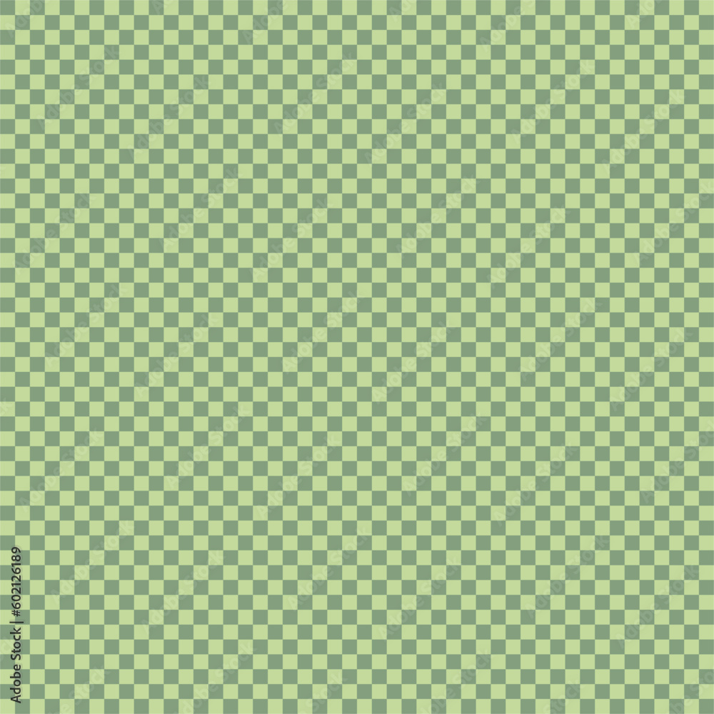 Checkerboard green vector seamless pattern. Geometric abstract background. Checkered surface design. Checkerboard green vector seamless pattern. Geometric abstract background. Checkered surface design.