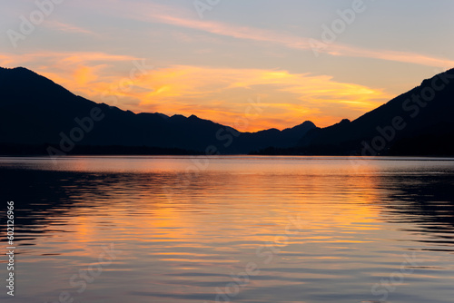 Lake Wolfgang in sunset, Austria © laszloszelenczey