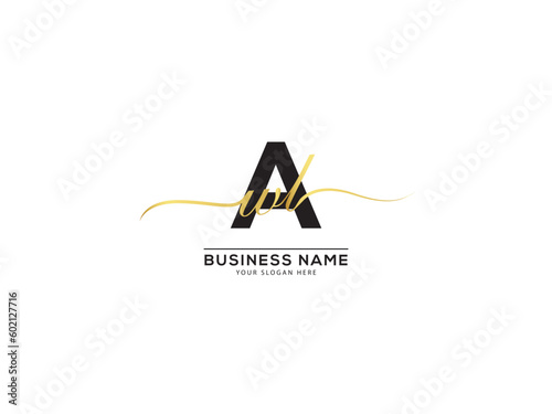 Awl Signature Letter Logo, wal, awl Logo Design For Business