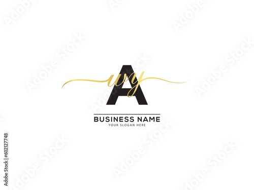 Awy Signature Letter Logo, way, awy Logo Design For Business