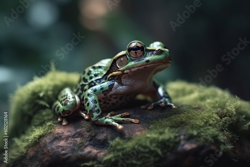 illustration, exotic frog, ai generative © Jorge Ferreiro