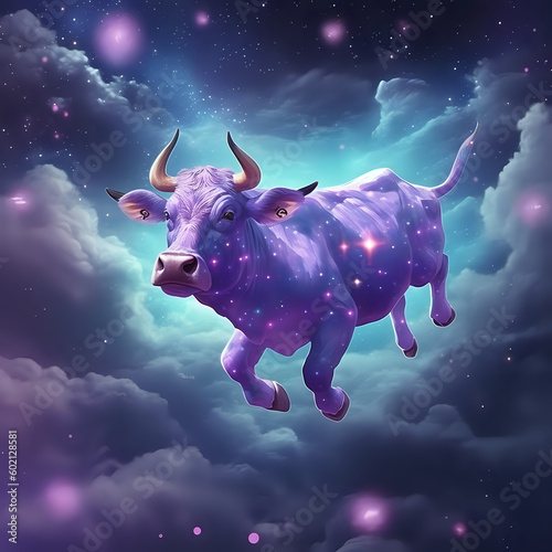PURPLE COW FLOATING THROUGH SPACEPURPLE COW FLOATING THROUGH SPACE , buffalo