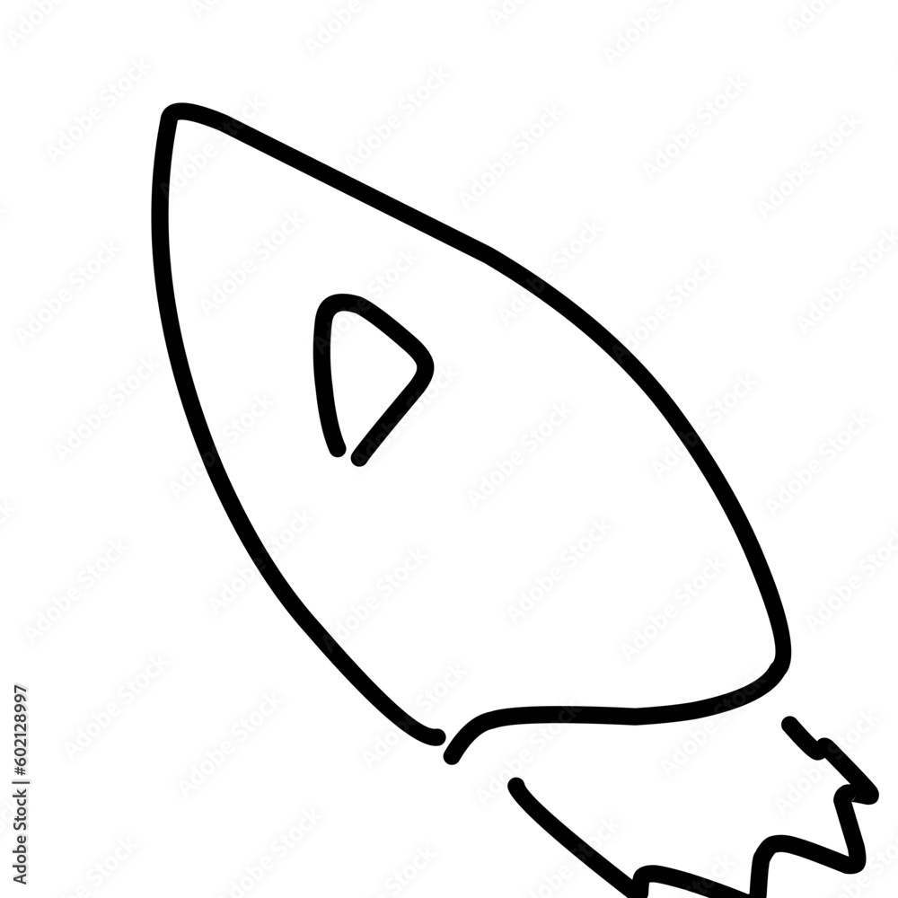 Spaceship doodle, Hand Drawn Space Rocket Spaceship doodle, Hand Drawn Space Rocket