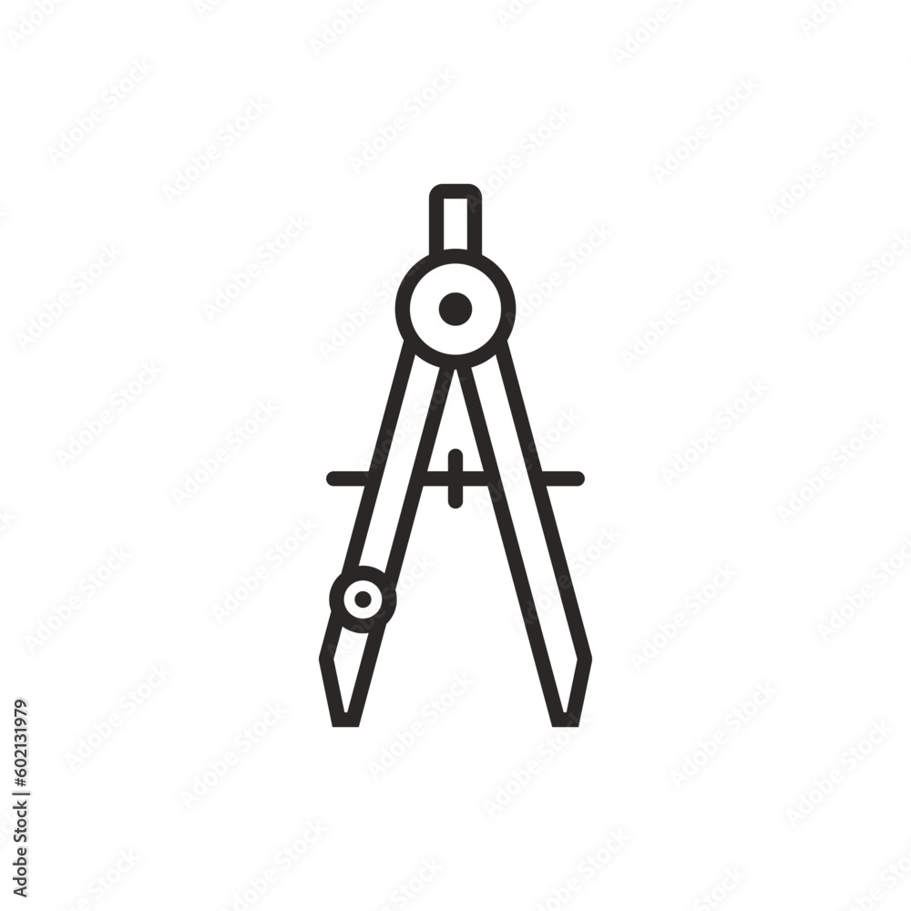 Divider Architecture Compass Icon Vector Template Divider Architecture Compass Icon Vector Template