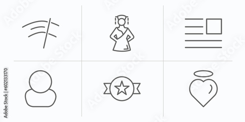 shapes outline icons set. thin line icons such as winshield wiper  mongolian  paragraph  character  trademark  pure love vector.