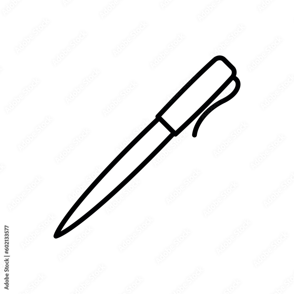 Simple Pen Icon Vector Template Simple Pen Icon Vector Template