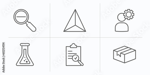 miscellaneous outline icons set. thin line icons such as diminish, sharpen, thinking solutions, alchemy, evaluate, product vector.