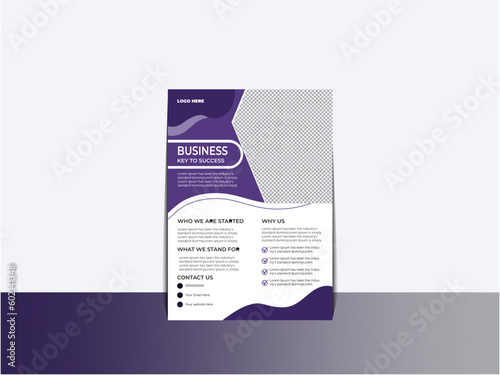 flyer design blue color,grow your business to next level