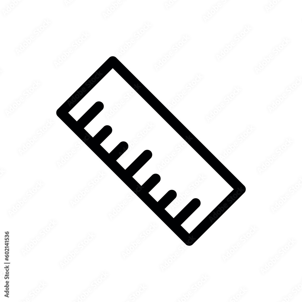 Simple Ruler Icon Vector Template Simple Ruler Icon Vector Template