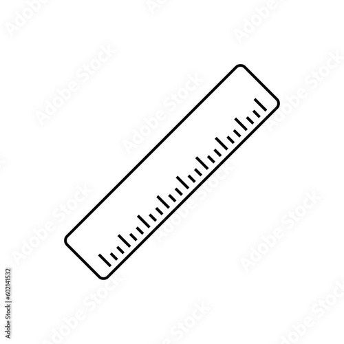 Simple Ruler Icon Vector Template