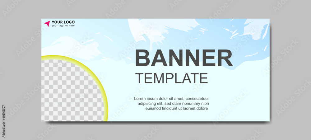 social media banner post template design.