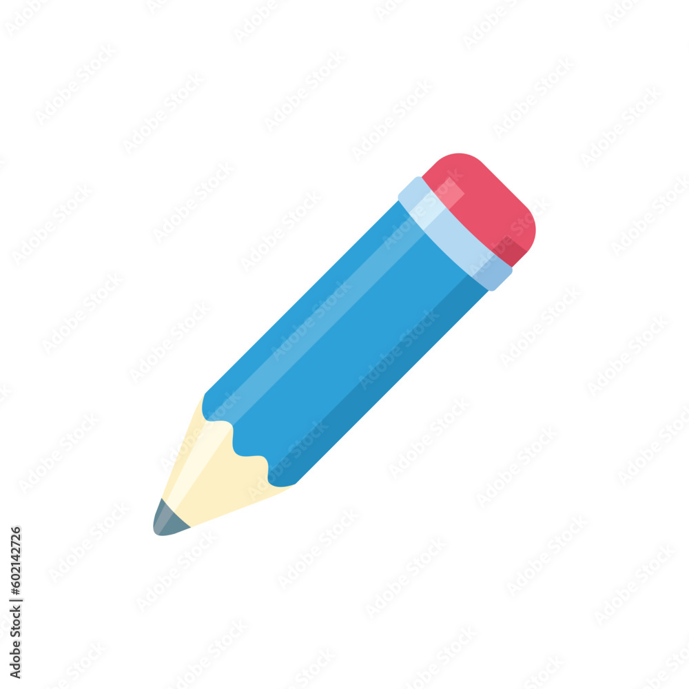 Simple Trendy Pencil Icon Vector Template