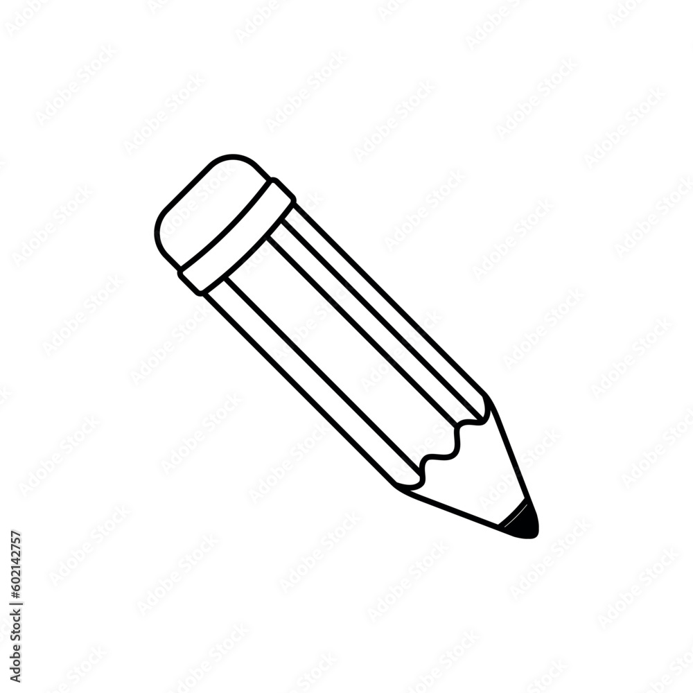 Simple Trendy Pencil Icon Vector Template Simple Trendy Pencil Icon Vector Template