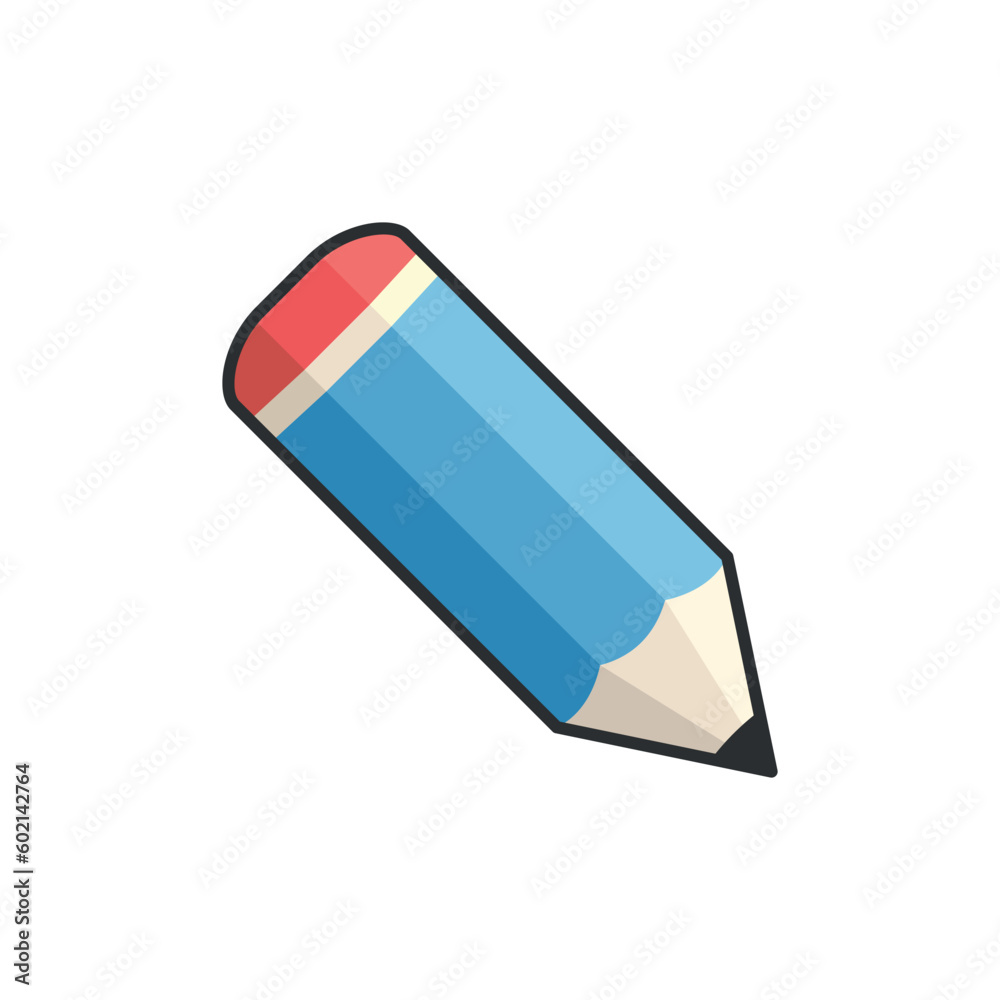 Simple Trendy Pencil Icon Vector Template Simple Trendy Pencil Icon Vector Template