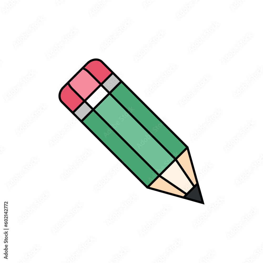 Simple Trendy Pencil Icon Vector Template Simple Trendy Pencil Icon Vector Template