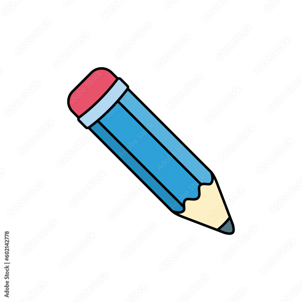 Simple Trendy Pencil Icon Vector Template Simple Trendy Pencil Icon Vector Template