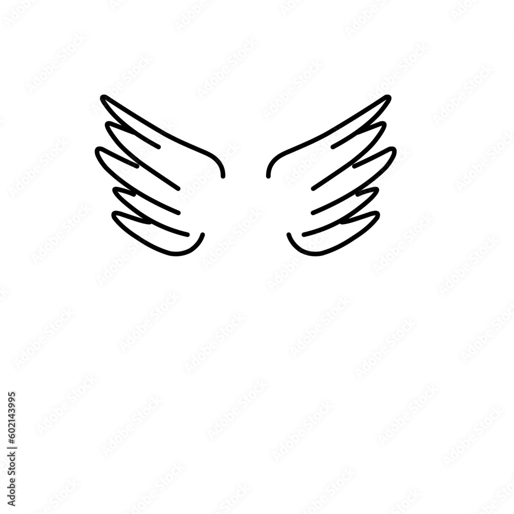 Obraz premium Angel wings icon