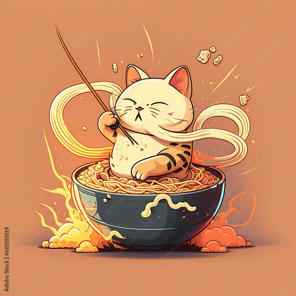 Ramen, Cat, japan, restaurant, tokyo, food, japan cuisine, chinese, noodles, asia, asian, design
