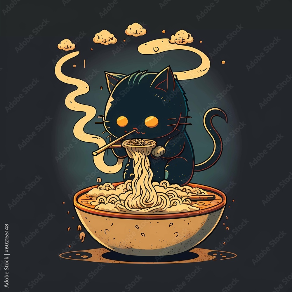 Ramen, Cat, japan, restaurant, tokyo, food, japan cuisine, chinese, noodles, asia, asian, design