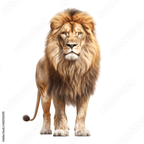 Majestic Lion Portrait: Powerful King of the Savanna © Curio