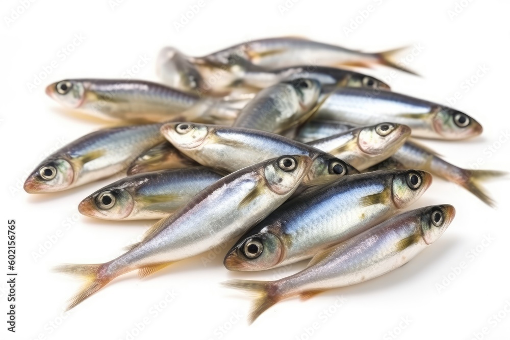 school of small fish swimming together in a clear blue ocean Generative AI school of small fish swimming together in a clear blue ocean Generative AI