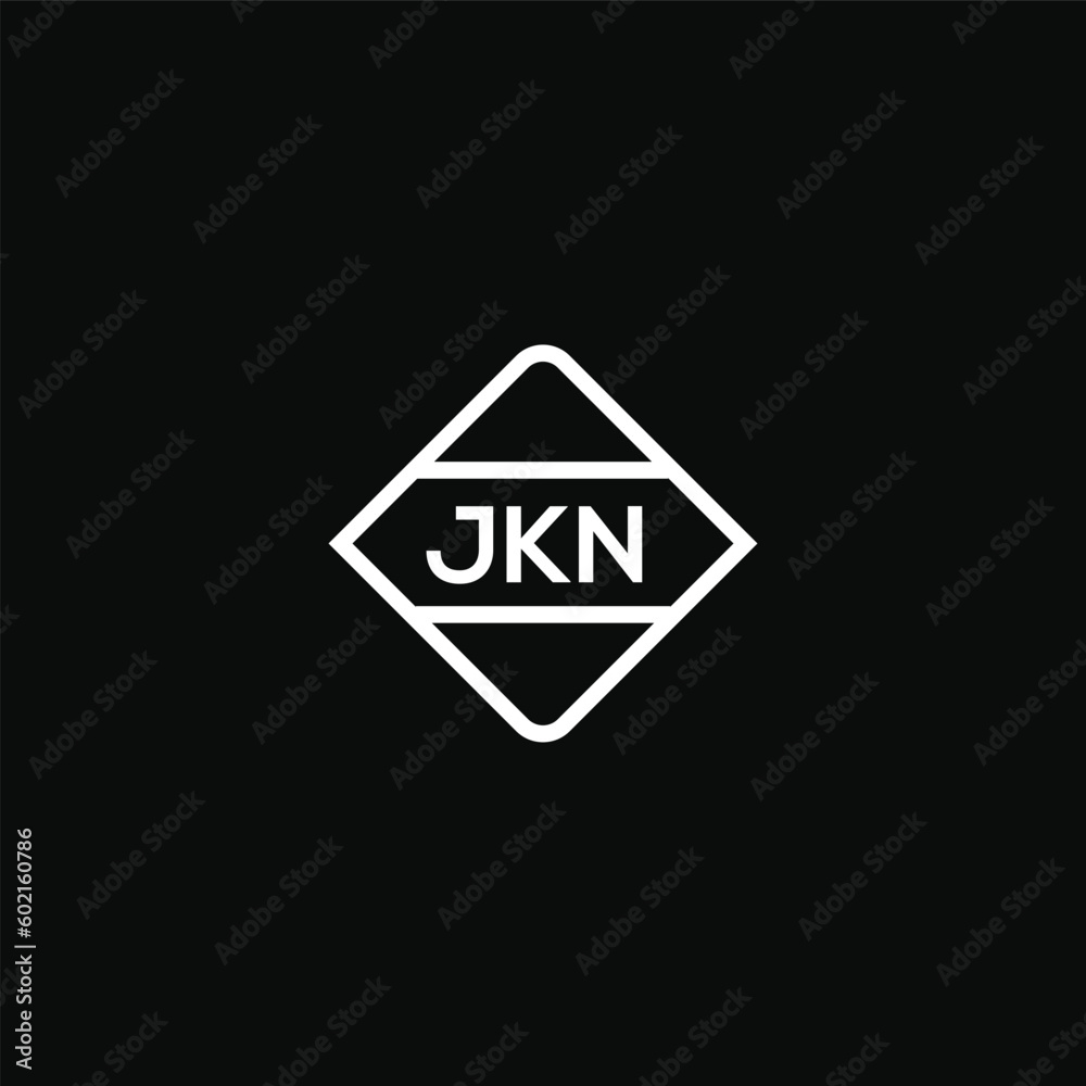 jkn letter design for logo and icon.jkn monogram logo.vector ...