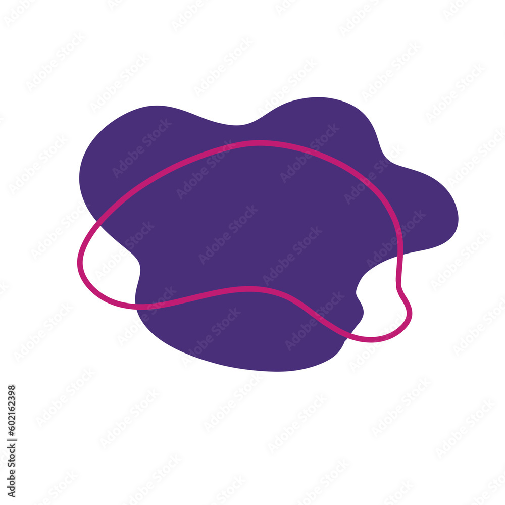 doodle decoration Blob purple doodle decoration Blob purple