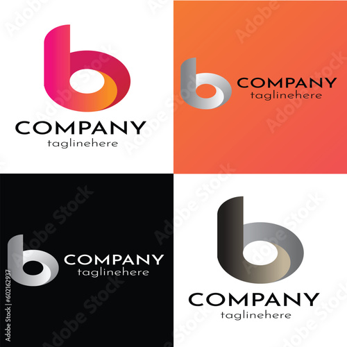 B letter logo and symbol vector template Premium Vector