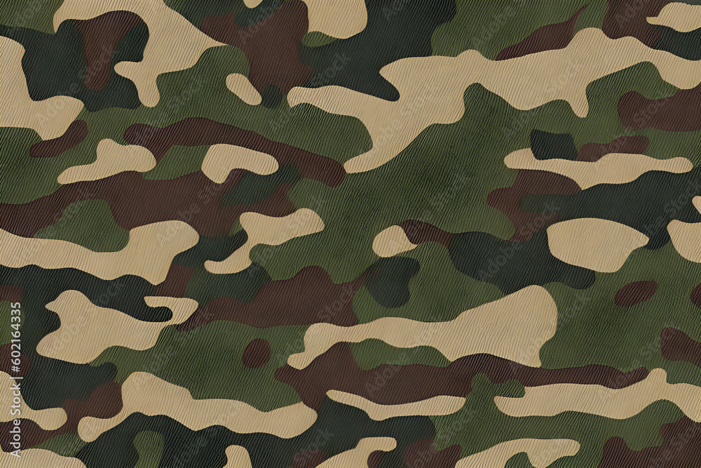 Fototapeta premium Beautiful texture of military camouflage. Generative AI