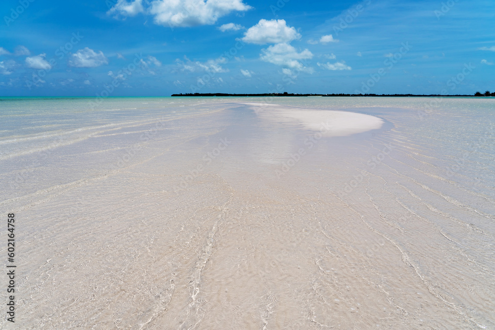 Pink Beach on the Spanish Wells in the Bahamas