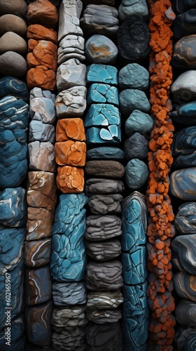 Background of colorful Balanced Rock Stack in a Natural Setting