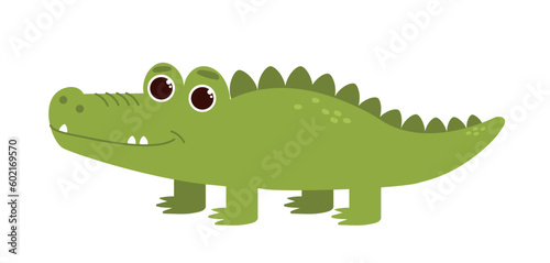 Cute safari crocodile