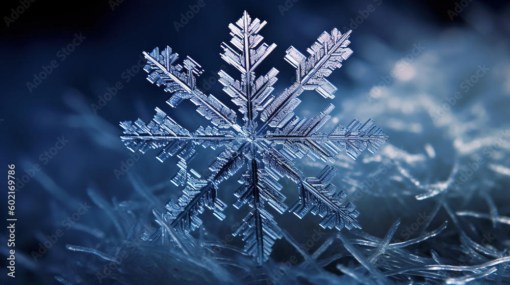 Close up snowflake Close up snowflake