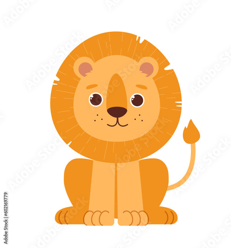 Cute safari lion
