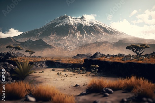 Mount Kilimanjaro in Tanzania. Generated by AI